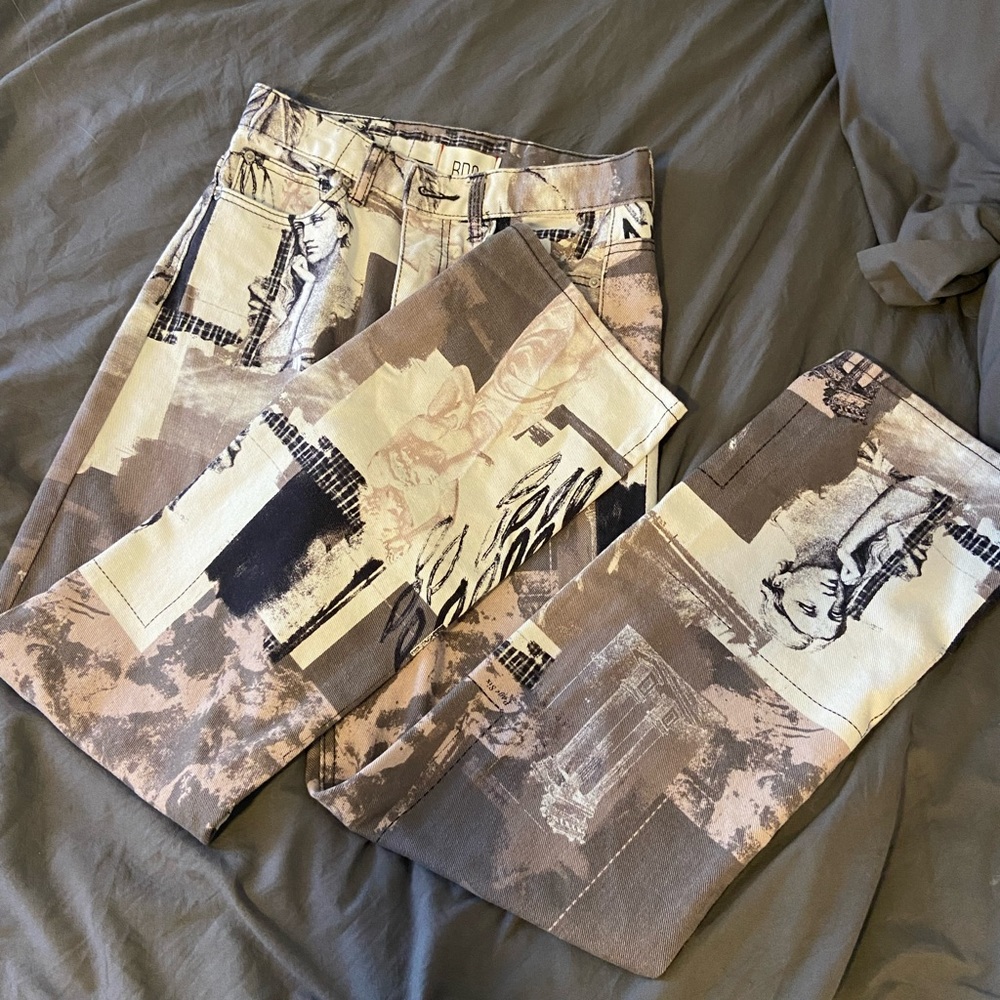 Urban outfitters printed straight jean